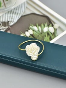 20pcs/12pcs/6pcs/4pcs Pearl Napkin Rings - Multicolor - View 4