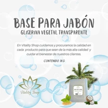 Base Jabón De Glicerina Vegetal Transparente Alta Calidad 1kg - transparente - Ver 2