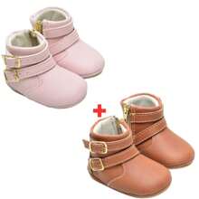 Baby Boots - Rosa e caramelo - 查看 1