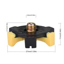 kaiersn 30入組軟式高爾夫鞋釘金屬螺紋釘頭代替品，附帶扳手工具 - 黃色 - 查看 3
