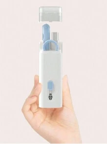 Chimexhy  Kit De Limpieza 7 En 1, Kit De Limpieza De Airpods Que Incluye Spray Cámara/teléfono/macbook/ipad/pantalla/electrónica/dispositivo De Teléfono/pc/cámara/reloj/coche/airpods Pro/electrónica Con Spray De Niebla/kit De Limpieza Multifunción - Azul - Ver 2