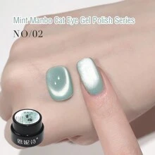 annies 海洋日10色薄荷色瑪姆博玻璃珠貓眼凝膠指甲油5g,全息閃粉反光磁性貓爪凝膠沙龍特殊指甲裝飾 - 彩色 - 查看 19
