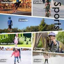 Glerc Adjustable Lightweight Kids Sports Helmet For 3-16 Year Old For Multi-Sport Cycling Skateboard Scooter Skating Skiing Climbing, M/S Size Multiple Colors - Pink - View 5