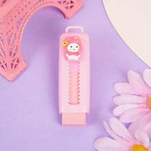 1pc Cartoon Retractable Rubber Eraser, Cute Drawing Exam 4B Stretchable Eraser, Creative Stationery - Multicolor - View 10