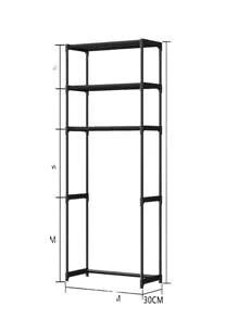 Estantería de Inodoro con 3 Estantes, Estante de Baño, Ahorro de Espacio, Soporte de Lavadora, Montaje Fácil, Estilo Industrial, Estante de Almacenamiento para Baño sobre Organizador de Inodoro Hogar - Blanco - Ver 4