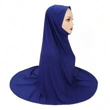 Modest Hijab Full Coverage Breathable Instant Hijabs, Convenient Elastic Sweat-Absorbent Muslim Headscarf For Women, Plus Size - Multicolor - View 10