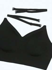 Yoga Fashion For Small Chest Low Back Top Lingerie Push Up Bras Top Backless Brassiere Sexy Womem Beauty Back Wire Free Soft Bras For Women Sexy Underwear Female Fitness Sports Seamless Bralette - View 5
