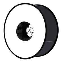 PULUZ 45cm Round Style Macro And Portrait Softbox SpeedLite Flash Light Foldable Diffuser - Black - View 2