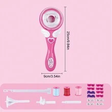 Automatic Hair Braider, Automatic Braiding Device Electric Hair Braiding Machine, Electric Automatic Hair Braiding Device, DIY Magic Hair Styling Tools For Girls Gift - Red - View 2