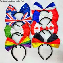 1 pieza Diadema de mariposa para fanáticos de la Eurocopa 2024, con camisetas de varios países, mini pinzas para el cabello de primavera, adecuado para decoración de fiestas y regalos conmemorativos
