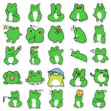 50入組卡通青蛙可愛有趣風格的貼紙，防水，適用於成人、青少年裝飾行李箱、水瓶、手機、筆記本電腦、滑板、行李箱、頭盔，自粘式 - 彩色 - 查看 4