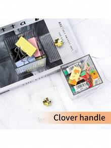 3入組擦拭紙插座、棉花圓座、耳塞、棉花棒盒，帶蓋儲物盒，適用於臥室和浴室，化妝品整理盒，透明 - 無色 - 查看 5