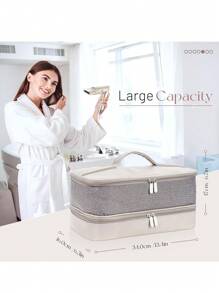 Shark Flexstyle/ Airwrap 風筒/刷具/ Revlon 吹風機造型器旅行收納盒，雙層收納附帶髮飾工具收納袋 - 彩色 - 查看 9