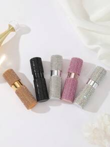 8ml Diamond Style Perfume Refillable Bottle With Press-And-Spray Pump, Portable And Leak-Proof, With Fine Mist Dispenser And Lipstick Style Design, Featuring Rotating And Stretching Nozzle, Durable And High-Quality, Perfect For An Upscale Lifestyle
