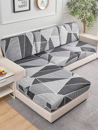 1PC Polyester Sofa Cushion Cover Geometric Stretch Living Room Sofa Cover Non-Slip Home Sofa Protective Cover