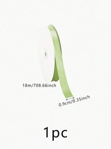 1roll Solid Color Gift Wrapping Ribbon Valentine Day - Multicolor - View 3