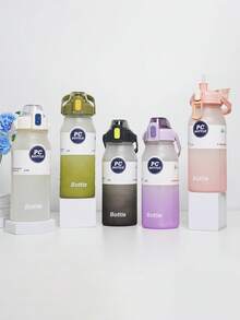 1入組1800毫升運動水瓶，適用於戶外、居家、瑜伽、攀岩、騎行、萬聖節和攜帶便攜杯 - 黑色 - 查看 8