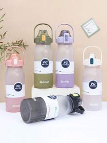 1入組1800毫升運動水瓶，適用於戶外、居家、瑜伽、攀岩、騎行、萬聖節和攜帶便攜杯 - 黑色 - 查看 5