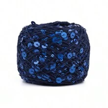 50/Ball 140M Hand Knitting Yarn 3mm+6mm Sequins Yarn DIY For Woman Woollen Sweater Hat Scarf - Multicolor - View 17