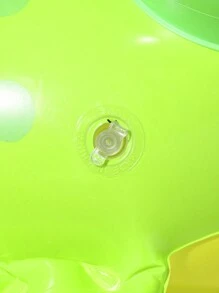 1 pieza Anillo de natación de PVC con forma de rana de dibujos animados linda, flotador de piscina con forma de animal y toldo parasol - Verde - Ver 4
