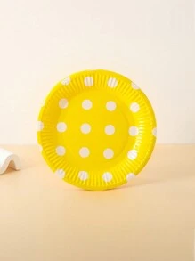 1包含10片圓形彩色假日主題紙盤，為聚會現場裝飾、裝蛋糕或使用的一次性紙盤，適用於家庭聚會假日用品。 - 彩色 - 查看 22