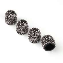 4pcs Rhinestone Decor Car Tire Valve Caps,Universal Car Wheel Tyre Valve Cover Bling Crystal Tire Valve Stem Caps