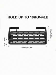 1 件加厚免钻浴室盥洗室梳妆台壁挂式置物架 - 彩色 - 查看 8