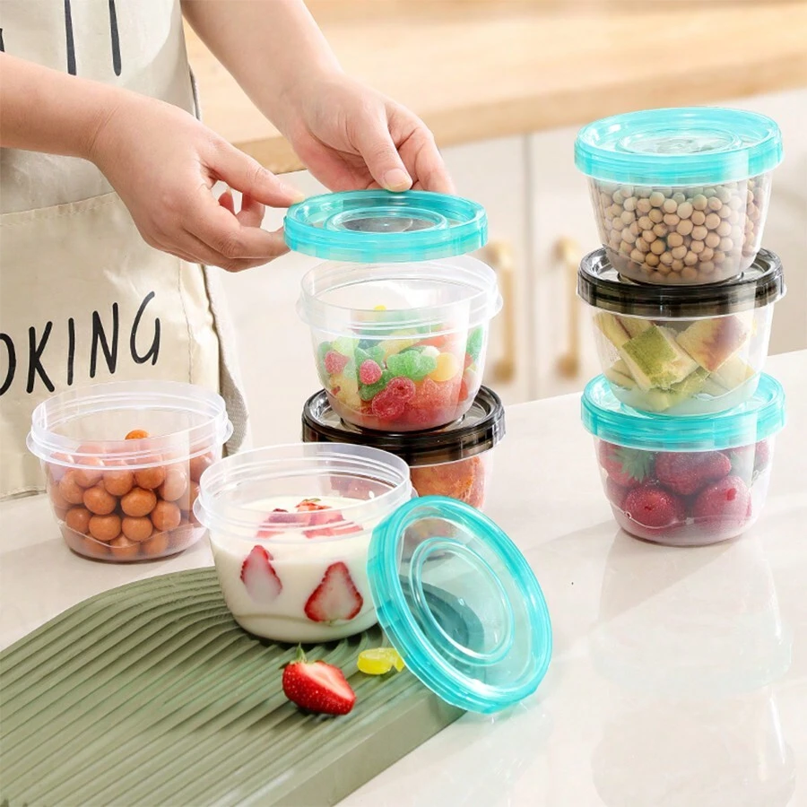 Refrigerator Transparent Crisper Multi-Functional Sealed Food Storage Box Sealed Box Fruit And Vegetable Dry Food Snacks Storage Box