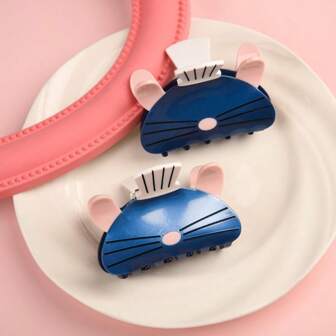 1pc Creative Mouse Shaped Acrylic Hair Clip, Cute Hair Claw Hair Accessory For Daily Hairstyling, Women Hair Clips Hair Jaw Clip Hair Clamps Hair Clutch Hair Claw Clip, Claw Clip Fall Winter Hair Accessories For Women For Vacation Outfits Woman
