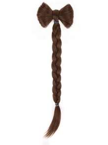 Süße Haarspange mit verdrehtem Zopf und Schleifendekoration für den Hinterkopf, Valentinstag Haarklammern, Haarspangen, Schulbedarf, elegant, College, Schleifen, Haraccessoires, Haraccessoires für Frauen, Haarteil, Haarnadel - Verschiedenfarbig - Übersicht 2