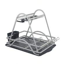 家用铝制厨房沥水盘储物架、餐具沥水架、桌面、碗碟储物篮、家居储物、储物、厨房收纳、厨房用品、房间装饰、家居装饰。 - 彩色 - 查看 8