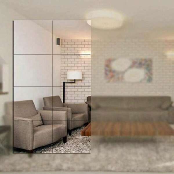 Espejo grande y blando irrompible autoadhesivo, espejo para ropa y maquillaje, 1 SET/3 PIEZAS/4 PIEZAS/6 PIEZAS/8 PIEZAS/9 PIEZAS Decoración de habitación Decoración de pared Pegatinas de pared Pegatinas