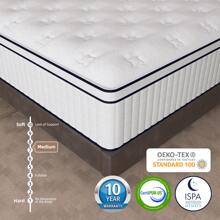 12/14 Inch Twin Full Queen King Mattress Pocket Spring Mattresses In A Box - trắng - Xem 5