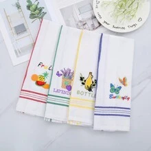 Großes Küchentuch, super weich und saugfähig, waschbar, farbenfroher Geschirr-/Badetuchhandtuch für Geschirrreinigung und -trocknung sowie für den Hausgebrauch, Küche, Bad, Haus, Haushaltsbedarf - Verschiedenfarbig - Übersicht 10