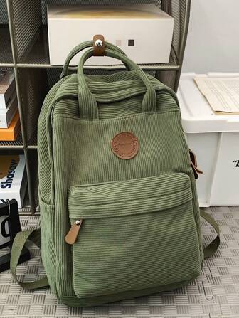 Minimalistisk manchester Ryggsäck med stor kapacitet Skolväska, Skolbokväska, Ryggsäck för skolan, Stor kapacitet, Klassisk Casual, Lättvikt, Lämplig för tonårsflickor Kvinnliga högskoleelever Mellanstadiet, Gymnasiet, Utomhus, Resor, Utflykter, Semester, Grundskola