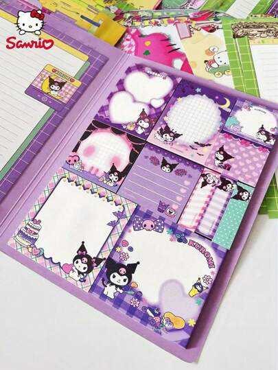 Sanrio Officially Licensed By , Sticky Note Set: Choose From 6 Classic Characters, Each Book Contains 11 Sizes Of Sticky Notes (330 Sheets Total), Plus 4 Sheets Of Letter Paper – Perfect For Office, School, Creative Projects, Home, And Travel! Ideal For Students, Professionals, Teachers, Artists, And Busy Parents Back To School