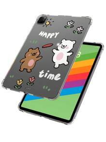 1入全新2024年出產iPad Pro 11熊貓圖案平板電腦保護殼，透明軟質全覆蓋外殼，適用於有氣囊的13英寸蘋果Air - 彩色 - 查看 11