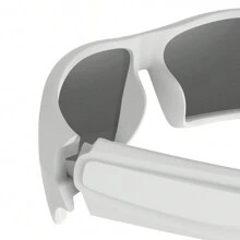 MAXJULI Polarized Wrap Around Sports Fashion Glasses For Big Heads Men Women Fishing Driving Stylish Protection Sun Glasses 8232 - A6 Trắng/Bạc - Xem 4