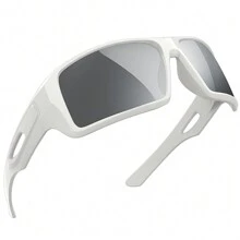 MAXJULI Polarized Wrap Around Sports Fashion Glasses For Big Heads Men Women Fishing Driving Stylish Protection Sun Glasses 8232 - A6 Trắng/Bạc - Xem 1