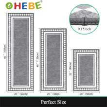 HEBE Vintage Kitchen Rug Sets 3 Piece With Runner Boho Kitchen Rugs And Mats Non Slip Kitchen Mats For Floor Washable Entrance Door Mat Carpet Runner Rugs For Hallways Kitchen Laundry Room - Màu xám kim cương - Xem 3