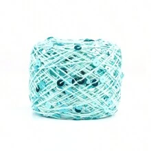 50/Ball 140M Hand Knitting Yarn 3mm+6mm Sequins Yarn DIY For Woman Woollen Sweater Hat Scarf - Multicolor - View 21