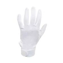 Dublin Adults Track Riding Gloves (White) - White - View 1