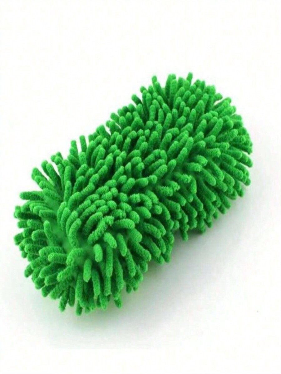 Chenille Sponge Car Wash Mitts Large Coral Velvet Scrubbing Car Short