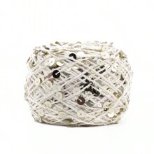 50/Ball 140M Hand Knitting Yarn 3mm+6mm Sequins Yarn DIY For Woman Woollen Sweater Hat Scarf - Multicolor - View 38