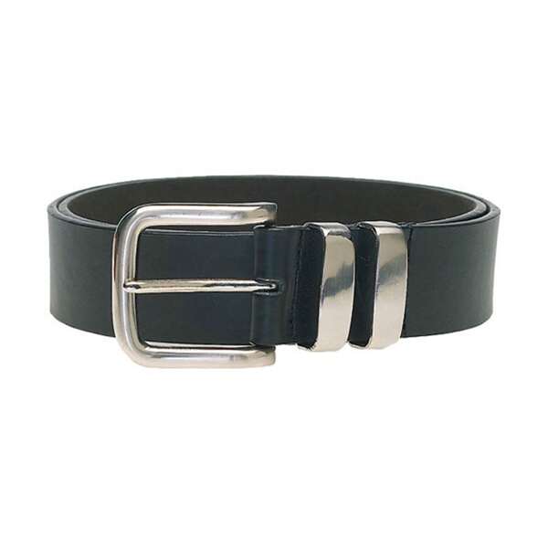 Duke D555 Mens Noah Double Metal Loop Belt (Black)