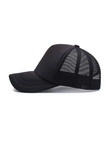 Unisex Breathable Mesh Baseball Cap Solid Color Casual All-Match Baseball Cap Personalized Trucker Hat For Summer - Multicolor - View 4