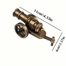 1入組迷你火炮人偶：房間裝飾桌面裝飾-獨特的射擊運動玩具和收藏禮物! - 銅色 - 查看 3