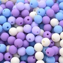 6mm/8mm Mờ Pha trộn Màu sắc Acrylic Hạt tròn Đối với Đồ trang sức , Mờ Những quả bóng Phấn màu Hạt Lỏng lẻo Spacer Đối với Vòng tay Vòng Cổ Làm Đồ thủ công DIY - Nhiều màu - Xem 22