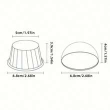 50pcs Thickened Marble-Patterned Muffin Cups, Cake Paper Trays, High-Temperature Resistant Baking Cups, Baking Greaseproof Paper - 50pc Single-sided Gold Stone Pattern Cake Tray - View 2