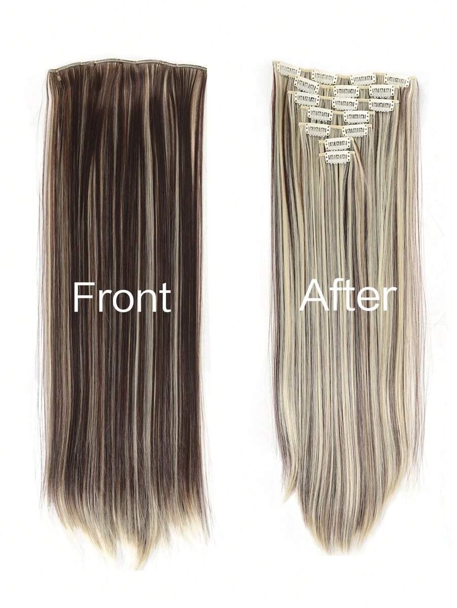 Extensions de cheveux clipon 1832 pouces, extensions de cheveux